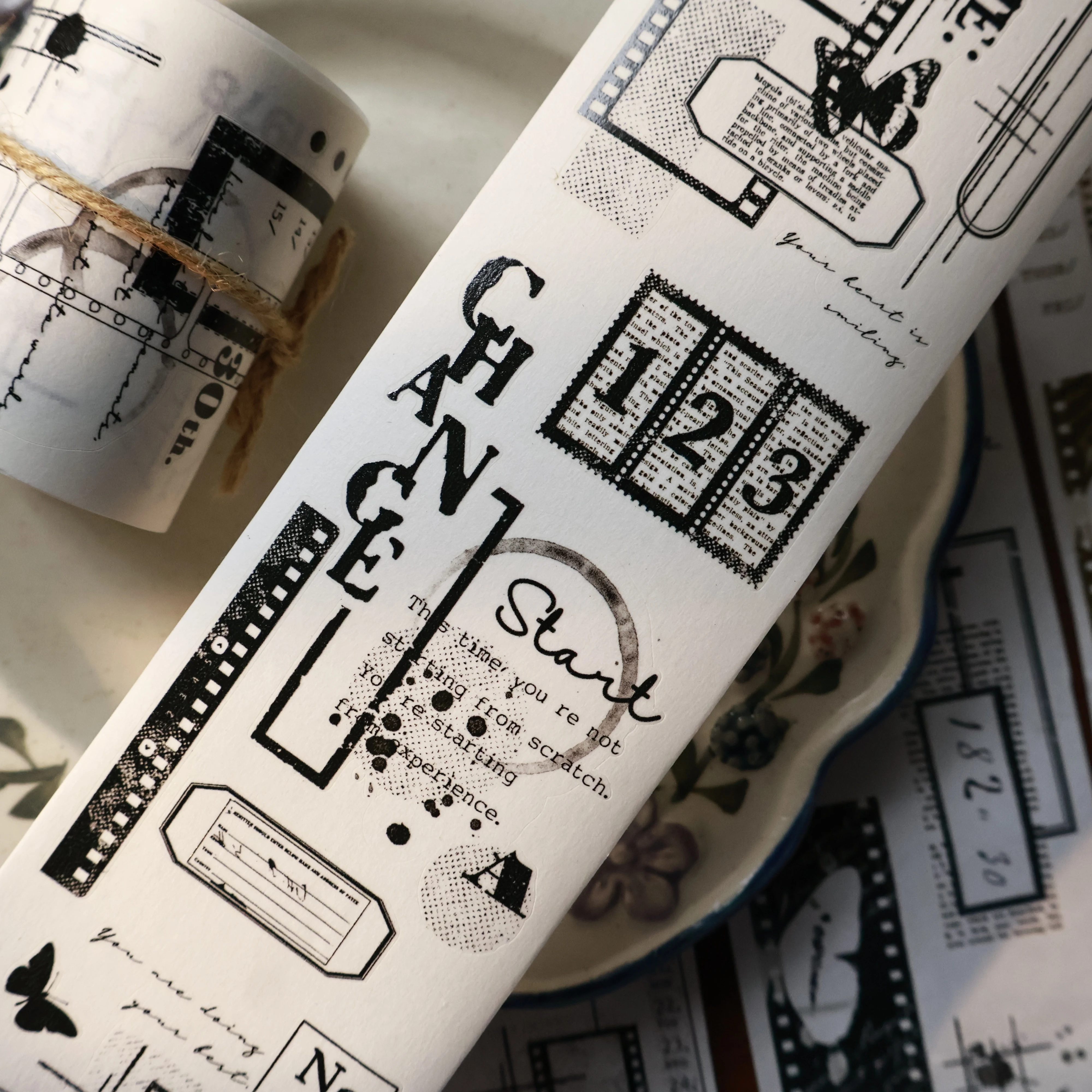 قالب قطع المنتج الجديد من Yier [المجموعة القديمة] ملصق PET من مادة اشي الأساسية