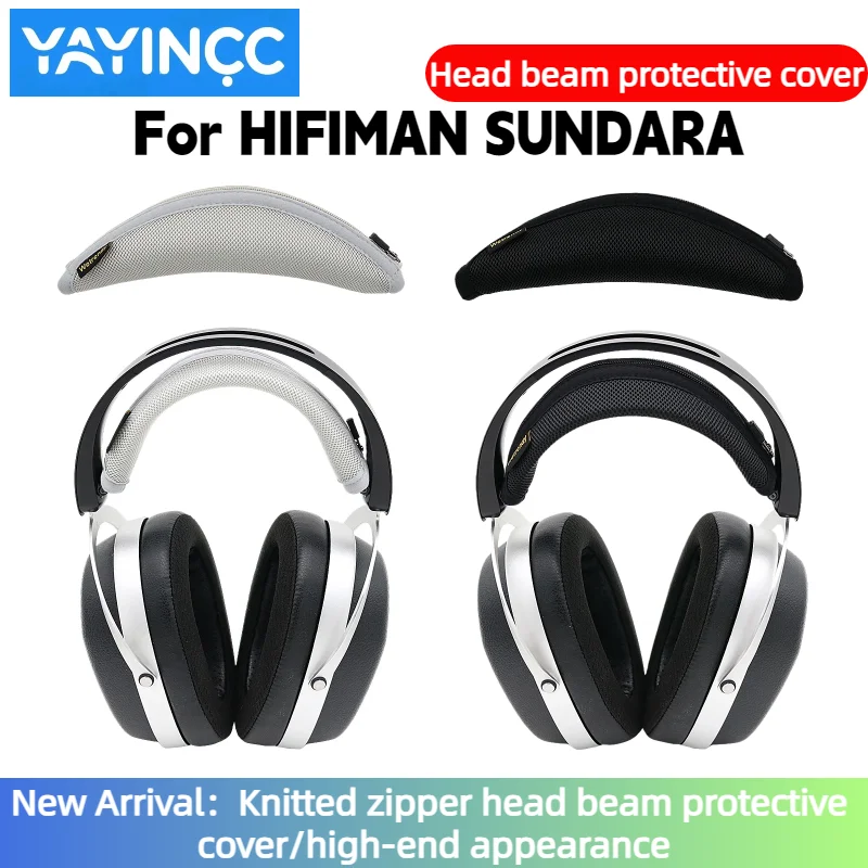

Headphone Head Beam Cover For HIFIMAN SUNDARA Earphone Zipper knitted fabric headband protective cover Advanced feeling