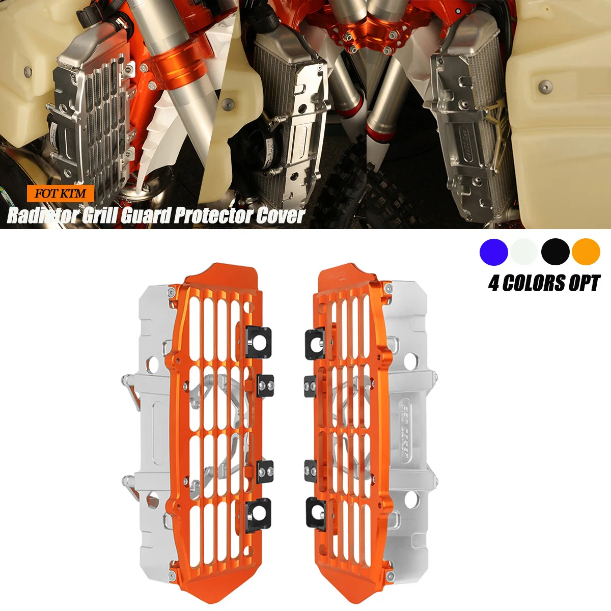 

Motocross Radiator Grill Guard Protector Cover For KTM 2024 new EXC 250 300 Six Days For Husqvarna TE FE 250 300 350 2024