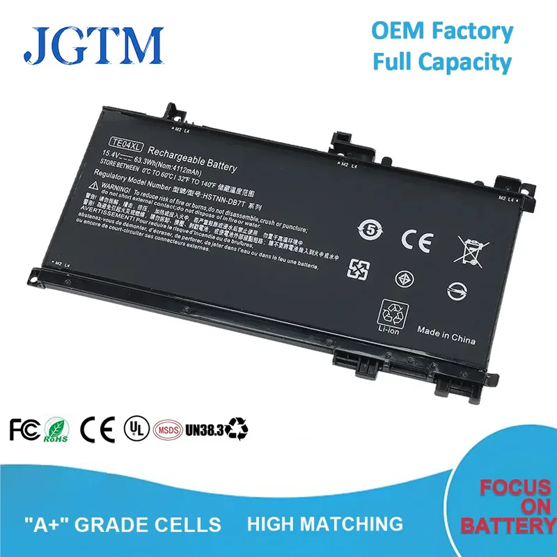 4500MAH TE04XL laptop battery batteries 15.4V 4100mAh te04xl for HP OMEN 15-AX 15-AX033DX AX020TX BC219TX 905277-555 HSTNN-UB7A