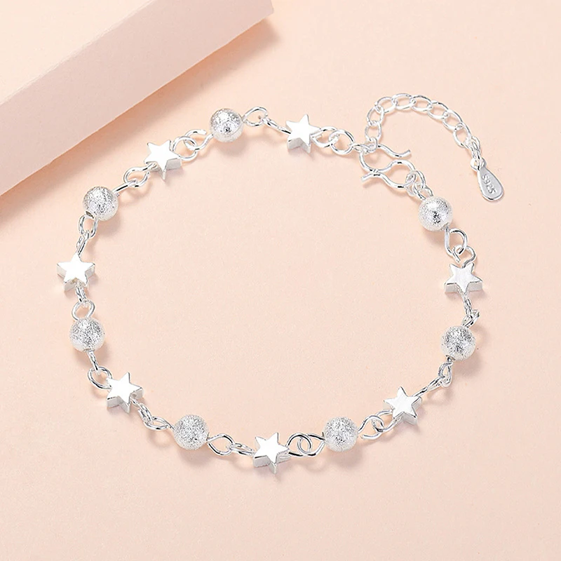 1 Pc Planet Bracelet Korean Version Of The Student Small Fresh Star Round Bead Hand Jewelry Ins Wind Bracelet Jewelry