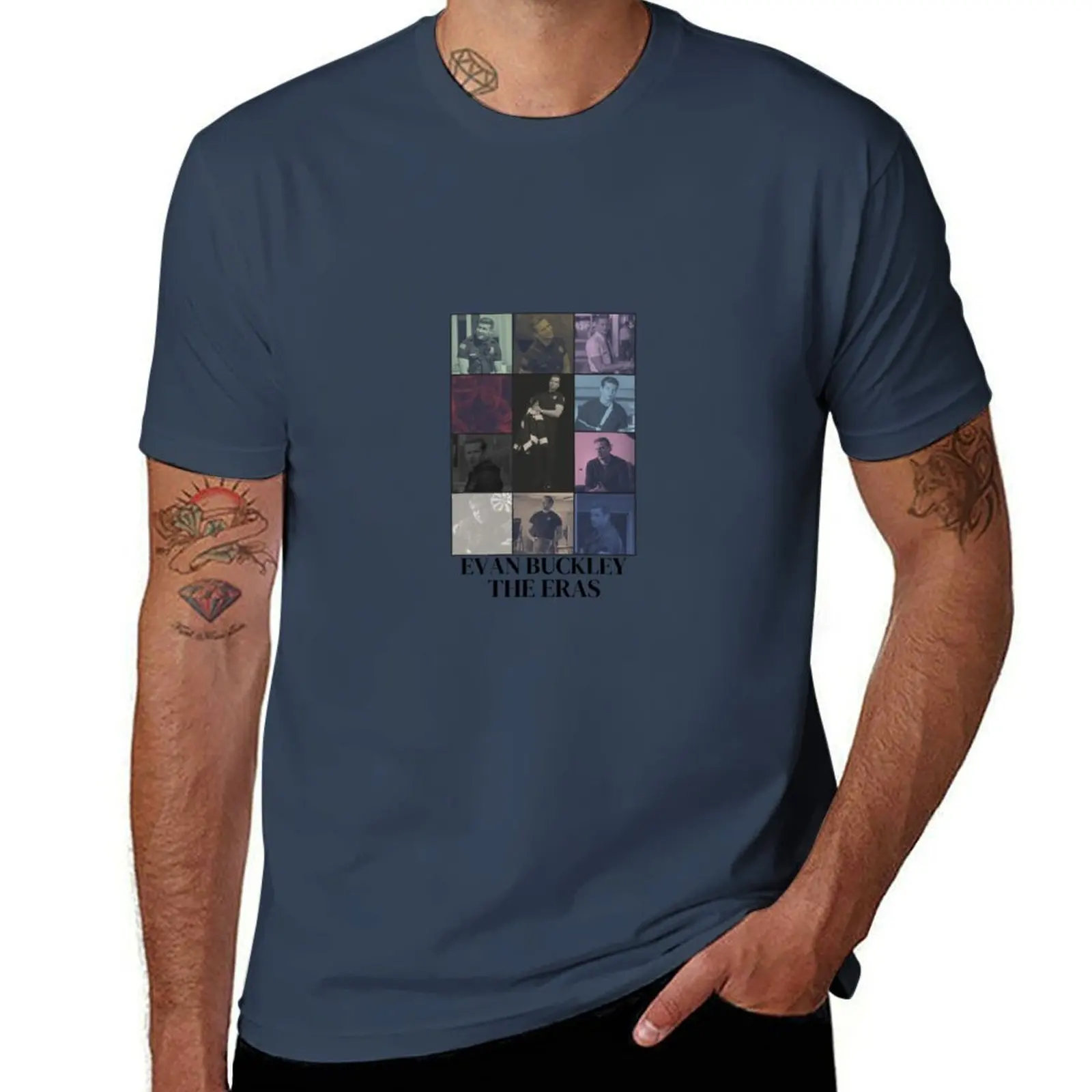 

Evan Buckley in his eras - 9-1-1 T-Shirt Urban Casual Loose Fit Tee