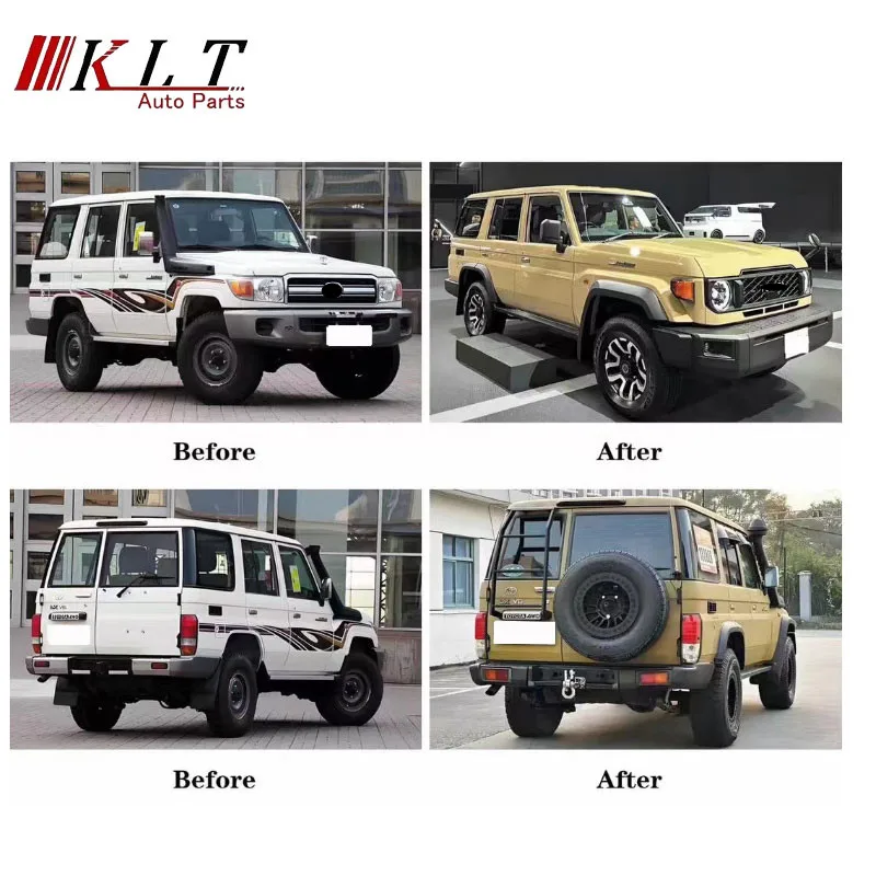 KLT accessori per auto facelift upgrade 2024 1:1 paraurti anteriore bodykit per land cruiser 79 series lc79 lc70 fj79