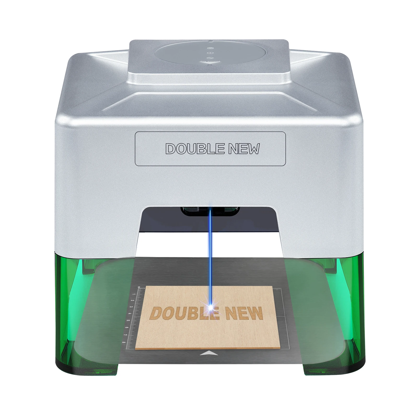 3W Mini Laser Engraver Portable Logo Text Pattern Pet Tag Printer Woodworking Wood Laser Engraving Machine Working Area 98x88mm