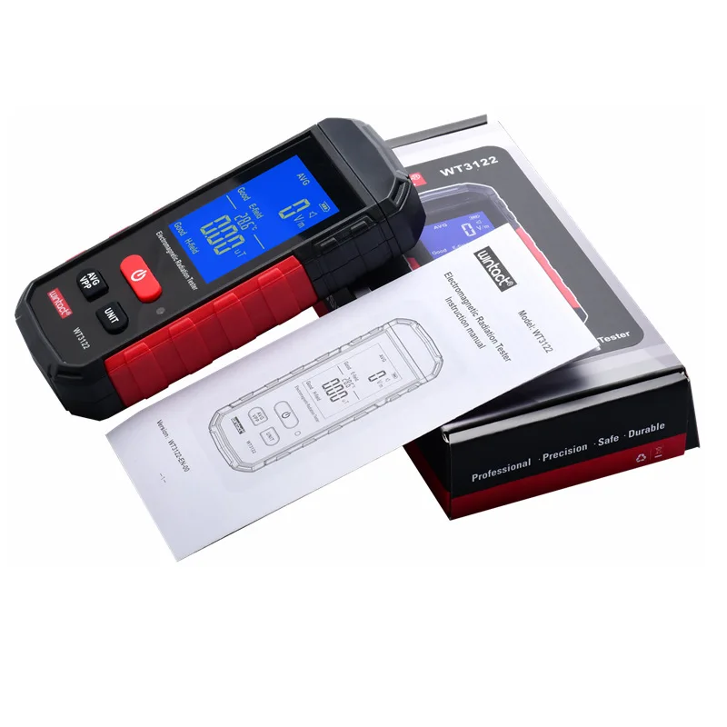 Geiger counter new WT3122 electromagnetic field detector wave radiator mobile phone radiation tester audible visual alarm
