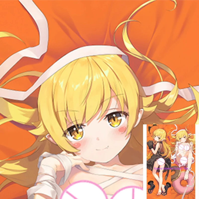 

Anime Dakimakura Pillow Case Oshino Shinobu Sexy and Busty Beautiful Girl Double-Sided Halloween