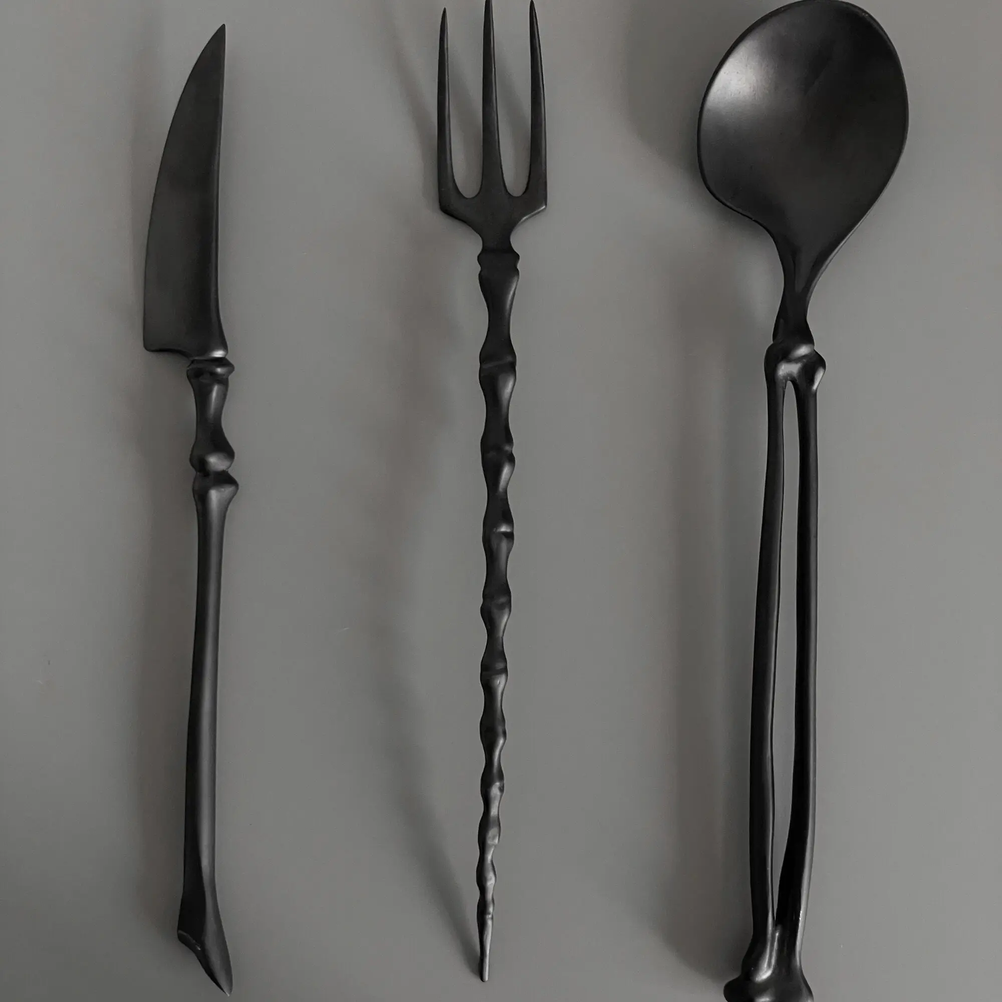 Black bone tableware Stainless steel Western tableware Knives, forks and spoons Gifts