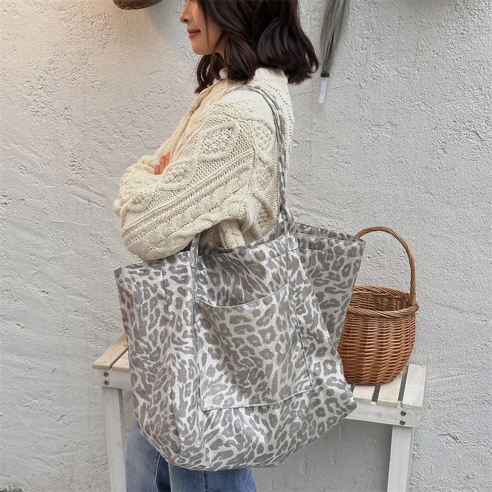 Gümüş Gri Rahat Leopar Desenli - Women Bags Grey incelemesi ve fiyatı