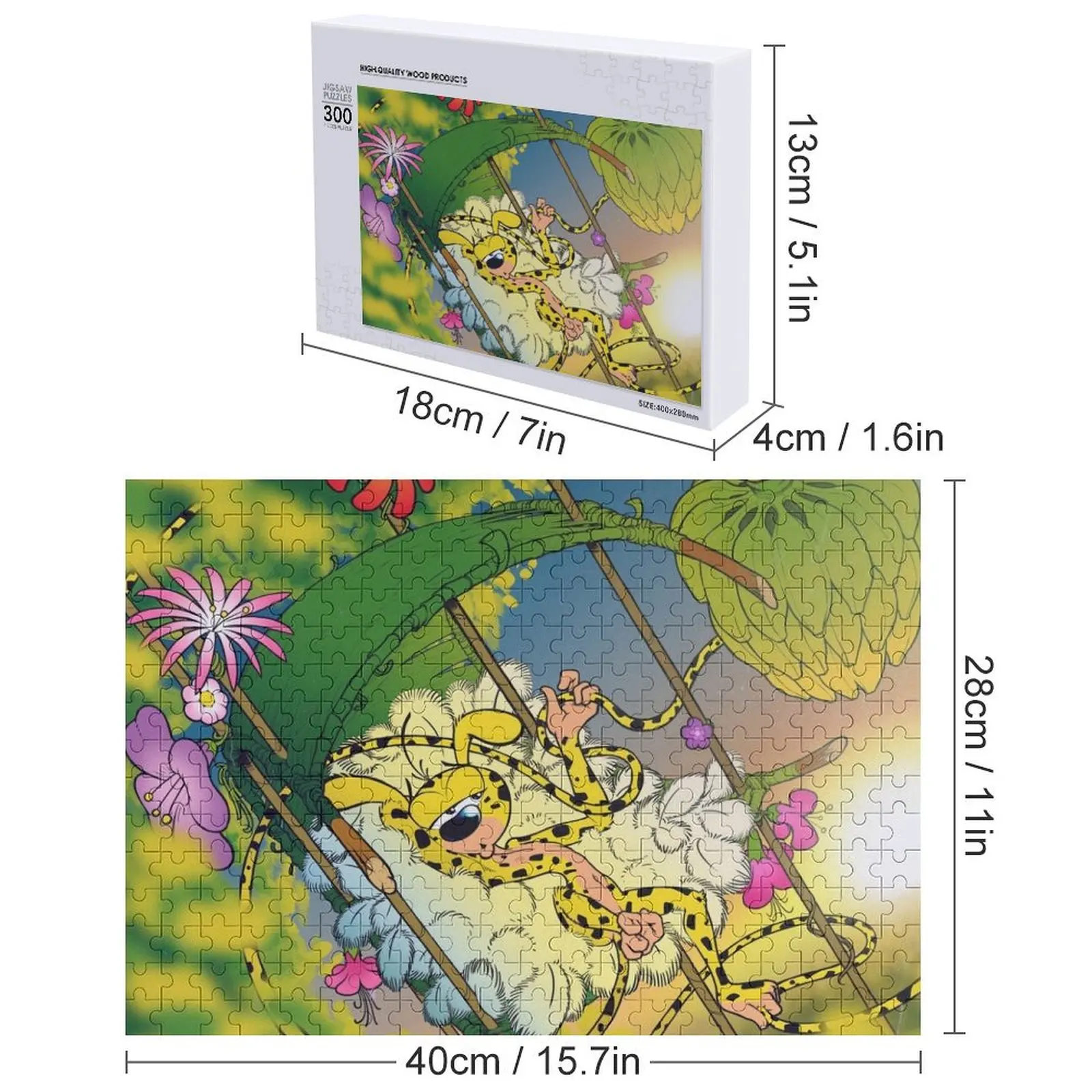 Marsupilami nel nido Puzzle Regalo personalizzato per bambini Puzzle di giocattoli personalizzati
