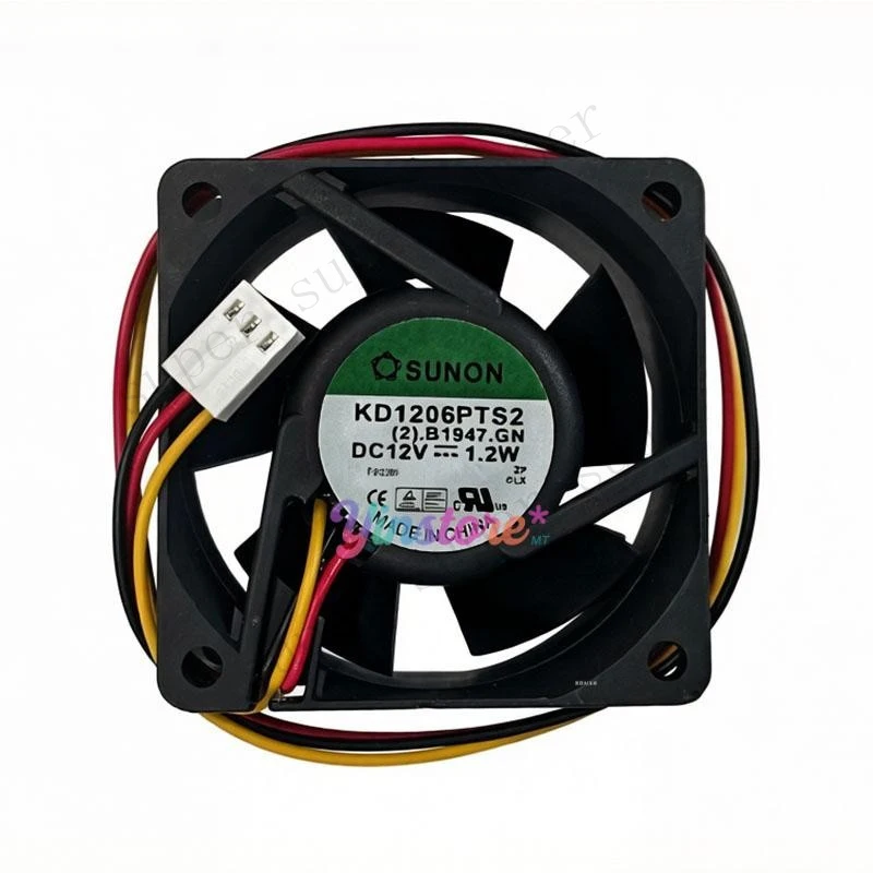 

S+ 1 Pc. New KD1206PTS2 Chassis Cooling Fan 6025 DC12V 1.2W 6CM 3Pin