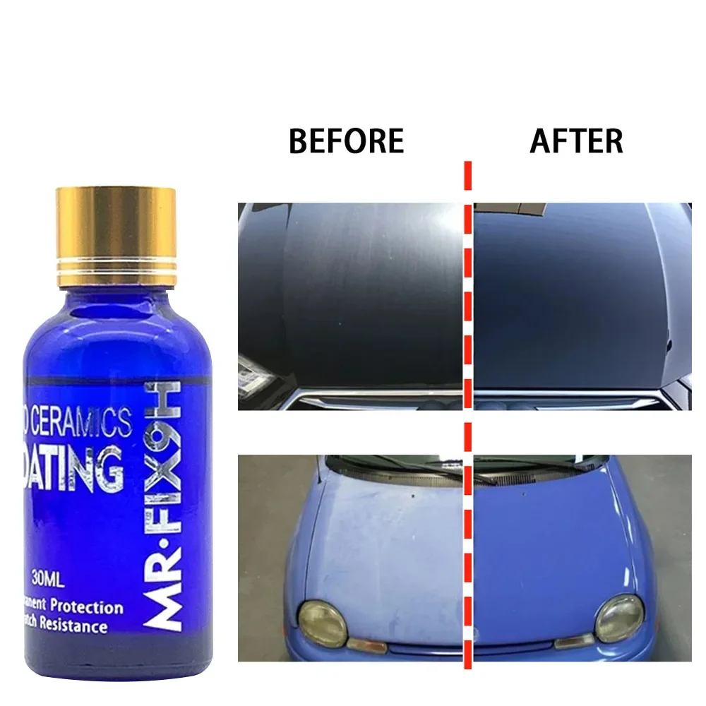 9H Car Liquid Ceramic Coat rivestimento in vetro idrofobo Motocycle Paint Care Anti-scratch Auto Detailing Glasscoat Car Polish