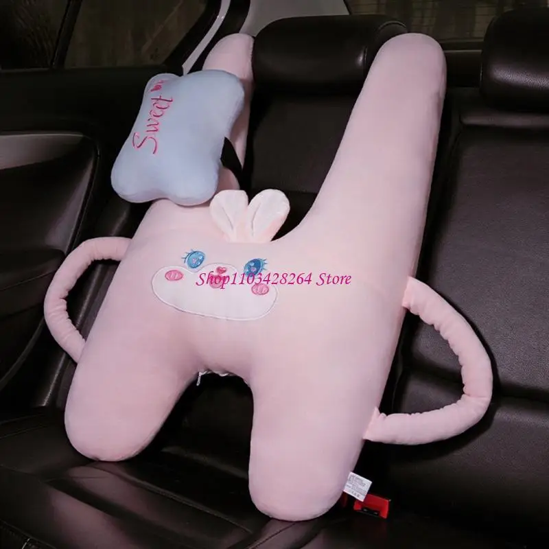  Soft Plush Neck Cushion with a Filled Body for Leaning and Rest