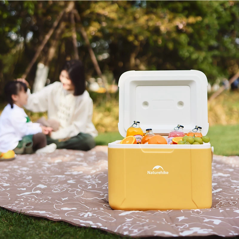 Imagem -02 - Naturehike Incubadora Portátil ao ar Livre Grande Capacidade Caixa de Armazenamento de Alimentos Piquenique Refrigerador do Frasco de Gelo Camping Mini Refrigerador 18l 5l