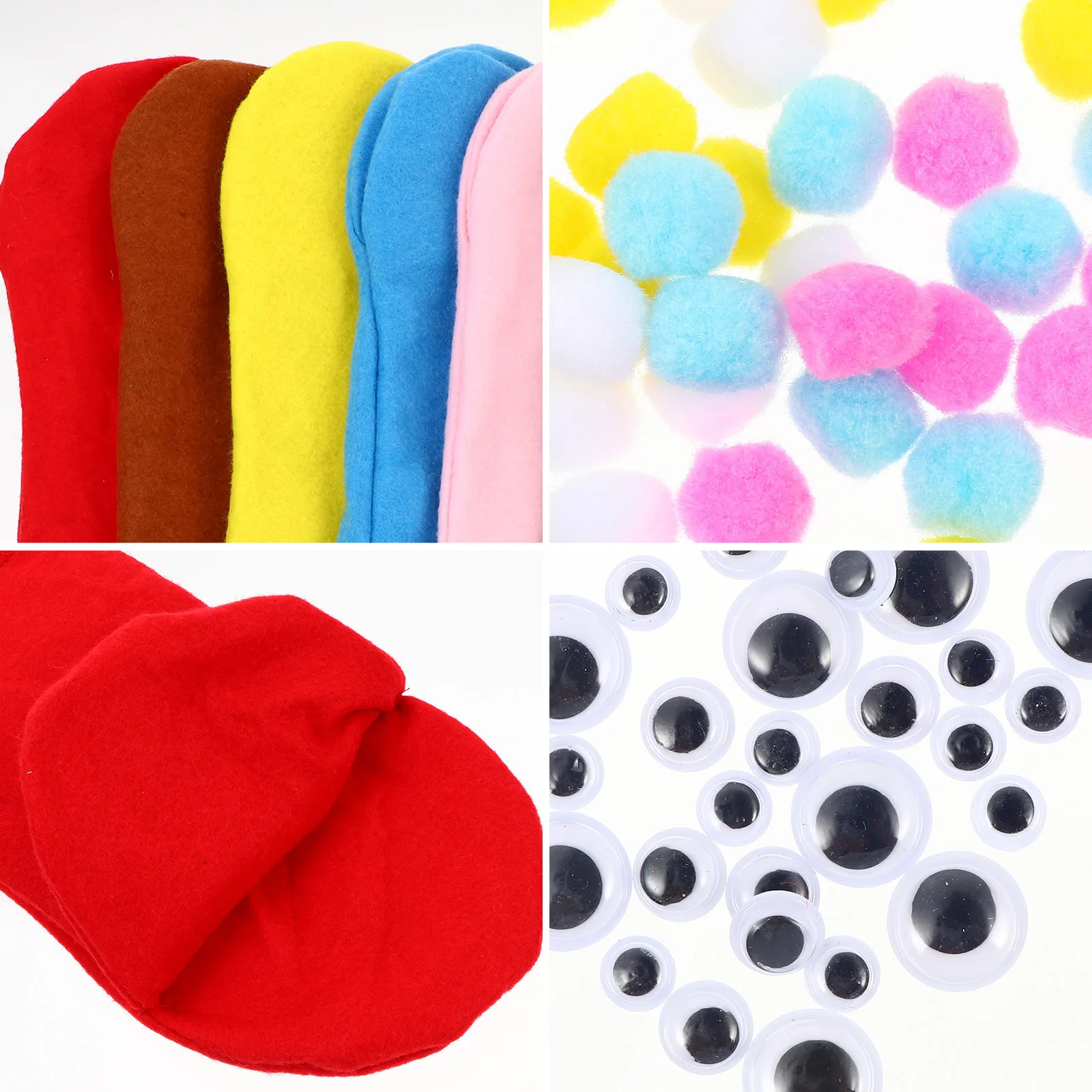 6 set Puppet Making Kit Kids Craft Set Art Supplies For Children Hands-On Activity Felt Diy Hand Puppets Kit Hand Puppets For