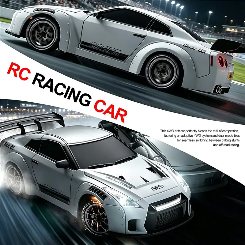 RC Car Drift 1:24 Scale Remote Control Car With LED Lights 2.4Ghz 20KM/H RC Car Drifting Tires Racing Sport Vehicle
