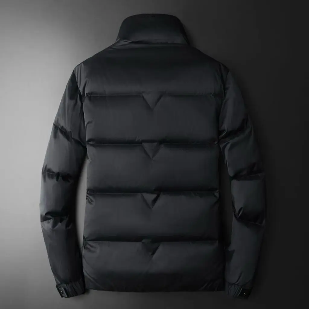 Trendy brand high-quality men's clothing winter new fashion stand-up collar cotton clothing to keep warm and casual