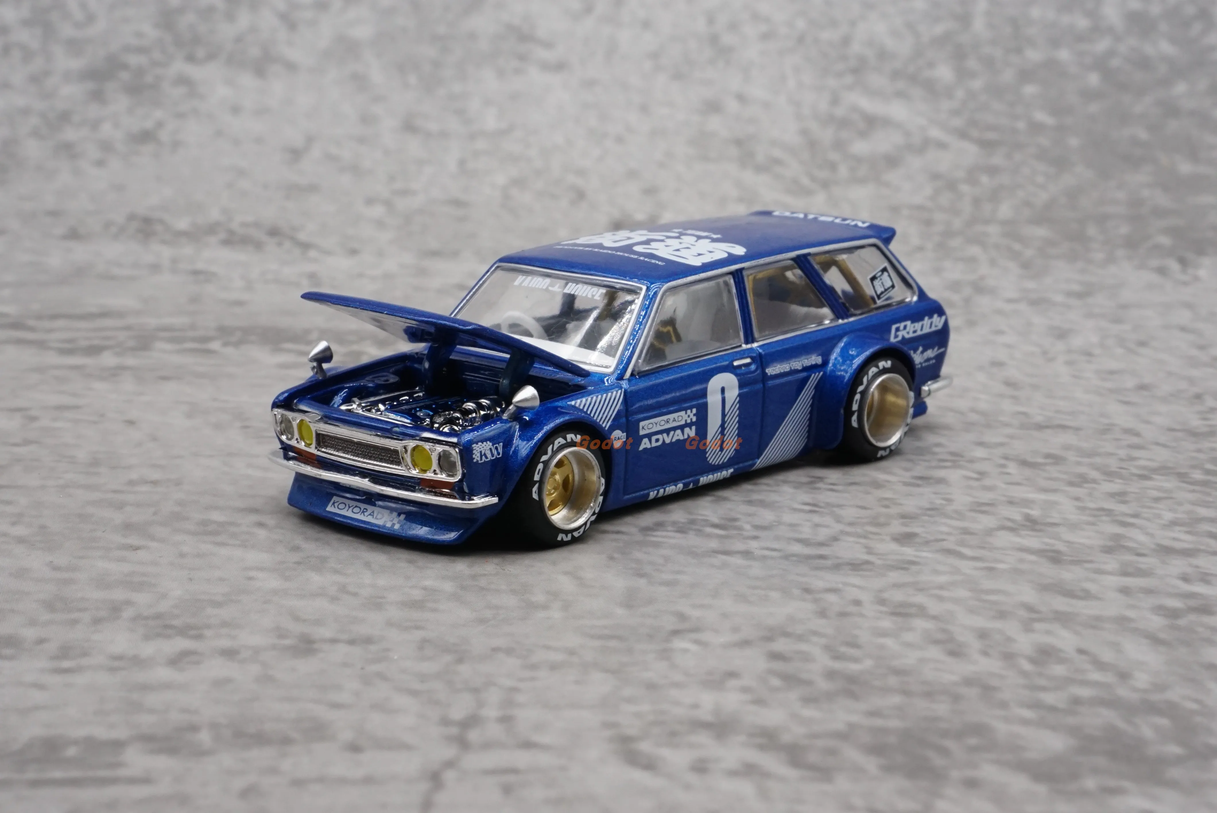 TSM MINI GT KAIDO HOUSE #011  1:64  Tent  Datsun #23  510 alloy model car decoration collection gift