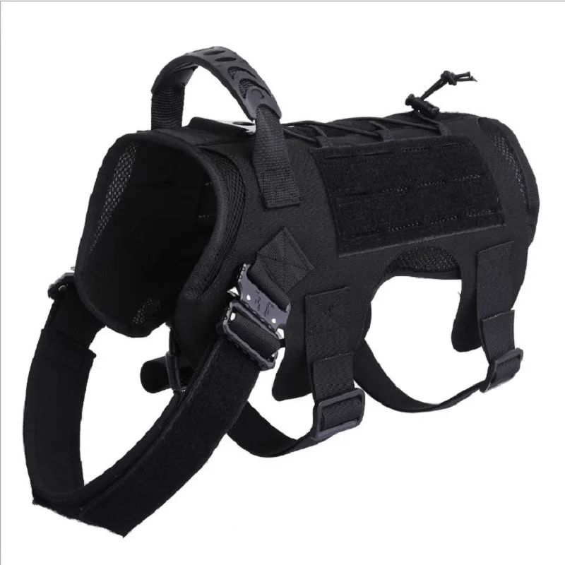 1000D Tactical Dog Vest Outdoor Hunting Protective Shoulder Adjustable Vest  Quick Release Combat Equipment Puppy Pet Training