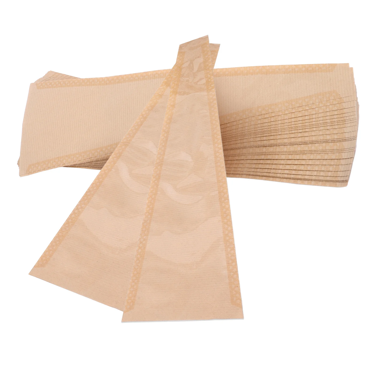 50 Pcs Flower Packaging Bag 12x40x4 Brown Paper Bouquet Sleeves Lightweight Eco Friendly Valentine Day Christmas Gifts