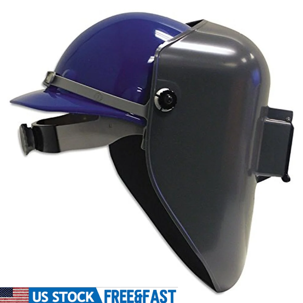 Gray Welding Helmet with Ventilation and 5000 Mounting Loop