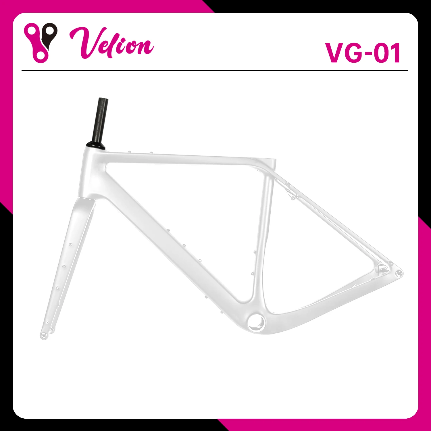 

700*50C Max Use Tire BB T47*86.5 Full Caibon Bicycle Gravel Frameset Carbon Road Frame Gravel Bike Frame Flat Mount Disc Brake