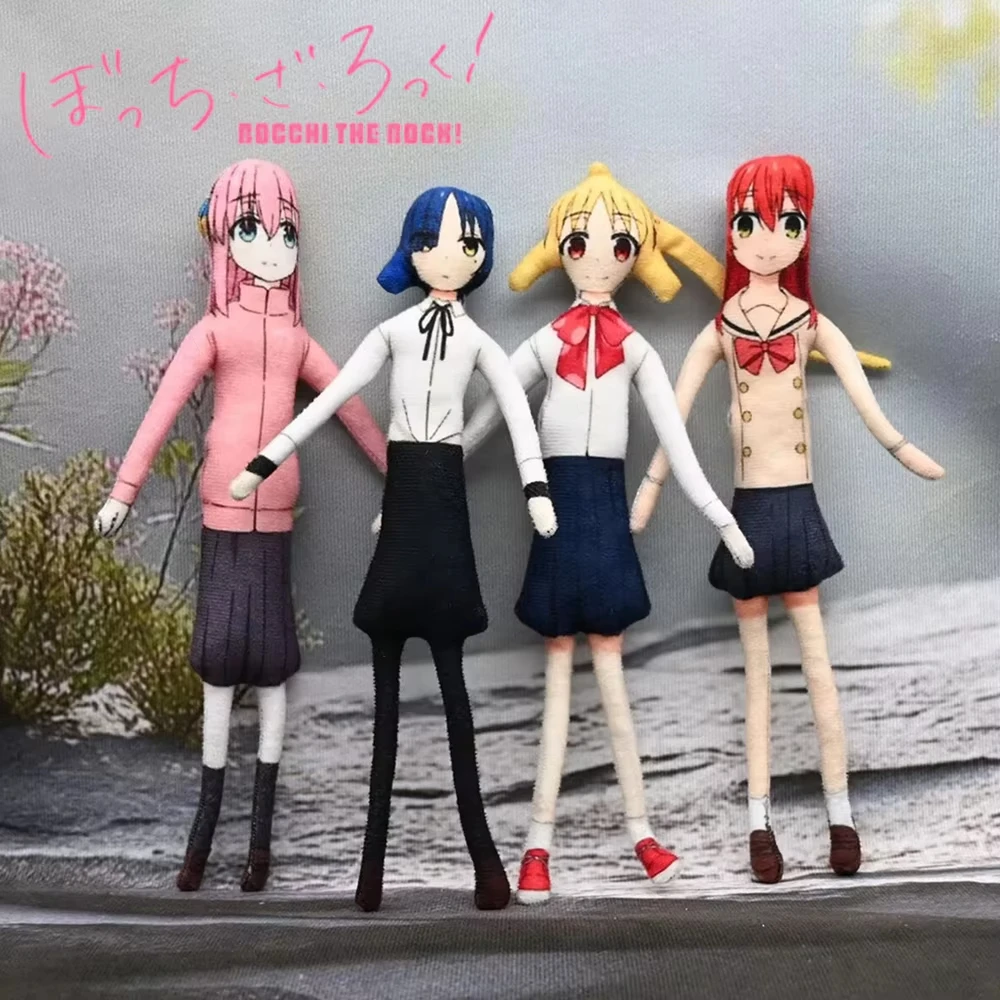 

Аниме Bocchi The Rock Gotoh Hitori Ijichi Nijika Yamada Ryokita Ikuyo Kona Spy Doll Pluszowa Abstract Twistable Shape Dolls Gifts