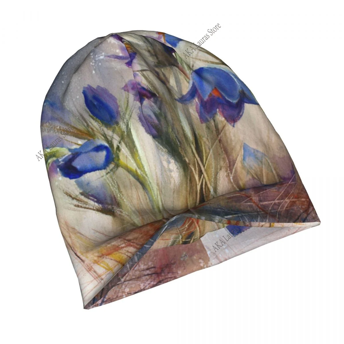 Irises 2 Van Gogh Men Women Beanies Windproof Ski Cap Double Layer Fabric Bonnet Hat