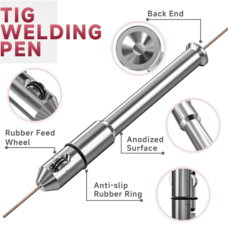 

A26F-TIG Pen Finger Feeder Welding Rod Holder Of 1/32Inch-1/8Inch TIG Welding Tool TP-01