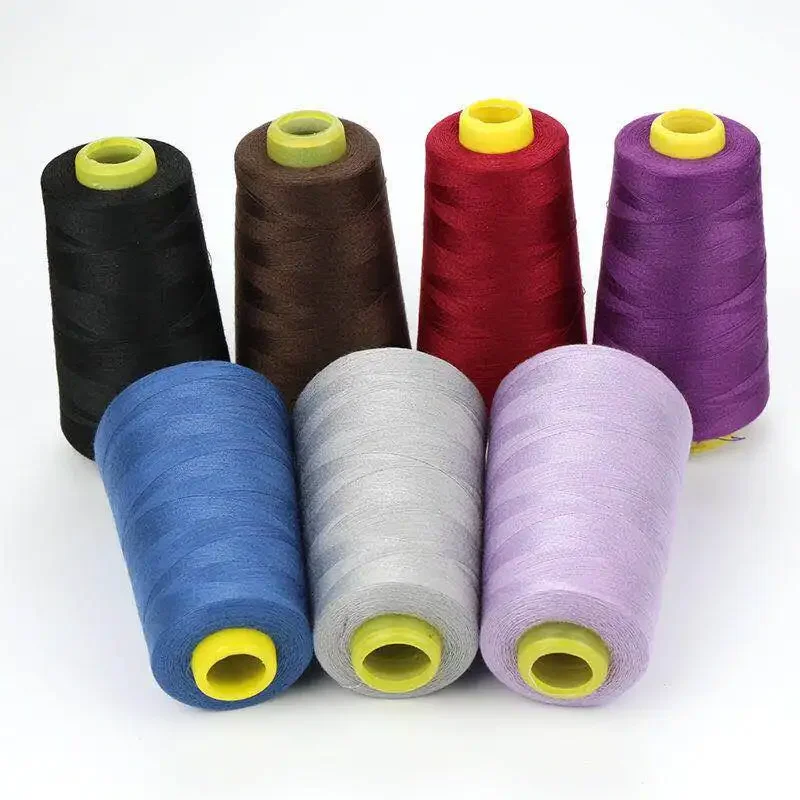 

17 Colors 3000 Yards Overlocking Sewing Machine Industrial Polyester Thread Metre Cones