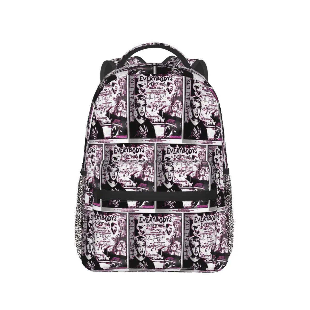Faux Lil Peep Punk Student Backpack School Bag Hiking Travel Daypack for Boys Girls Fashion Bookbag Shoulder Bags
