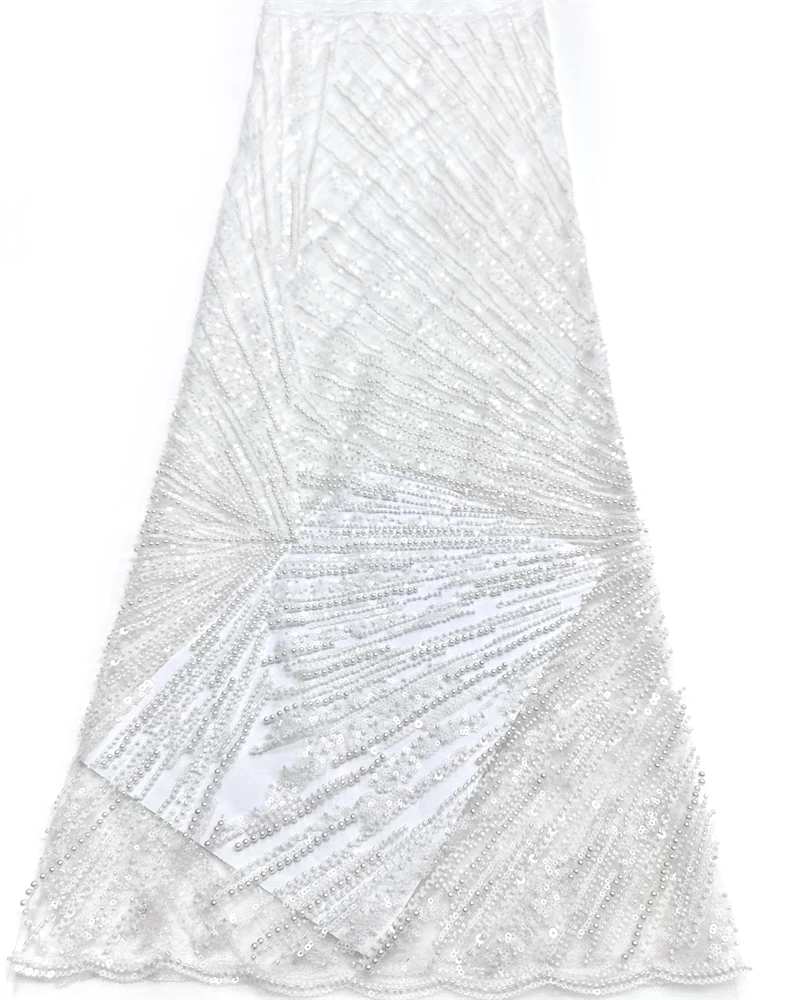 

Африканская французская кружевная ткань с блестками, высокое качество, тюль, кружево, нигерийский бисер, вышитый материал платья для свадебной вечеринки