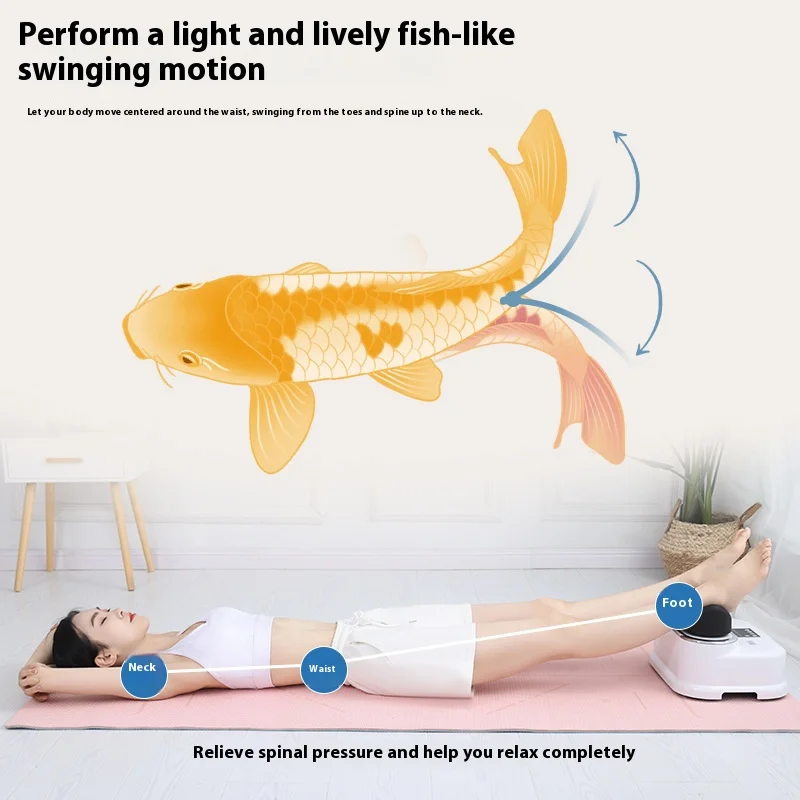 30 Level Remote Control Whole Body Shaking Therapy Massage Machine Aerobic Exercise Foot Leg Swing Relaxation Equipment