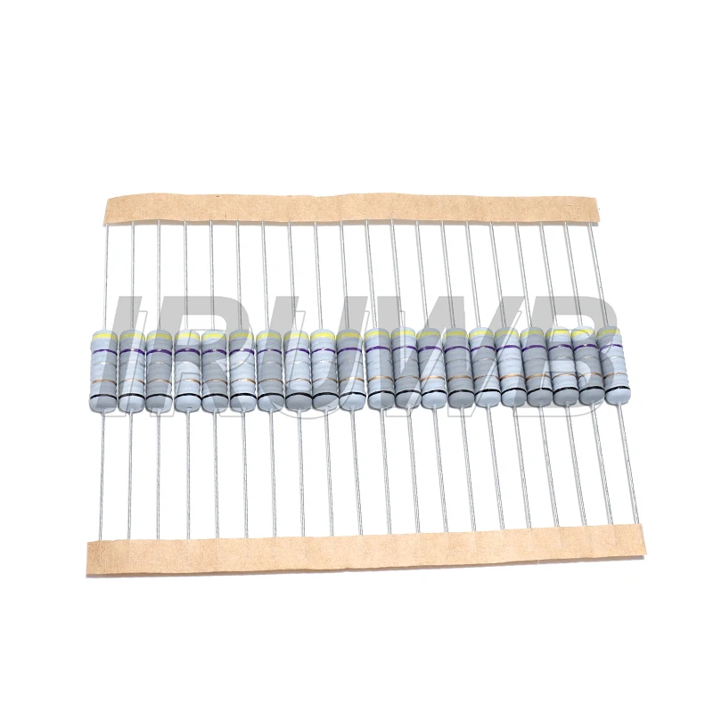 20pcs 2W 5% Fusível de resistor enrolado 0,1 0,22 0,33 0,47 0,5 1 ohm 0,05R 0,1R 1R 2,2R 4,7R 5,1R 10R 20R 22R 47R 51R 100R