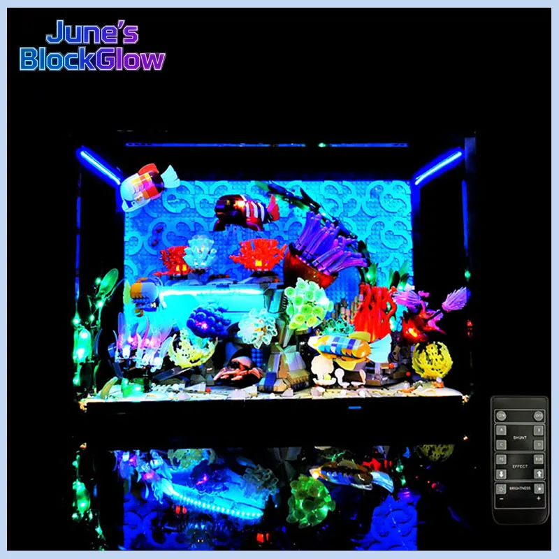 LED Light Kit for LEGO 10366 Tropical Aquarium DIY Building Bricks Lamp Toys Accessories Set Christmas Gift (Model Not Included)