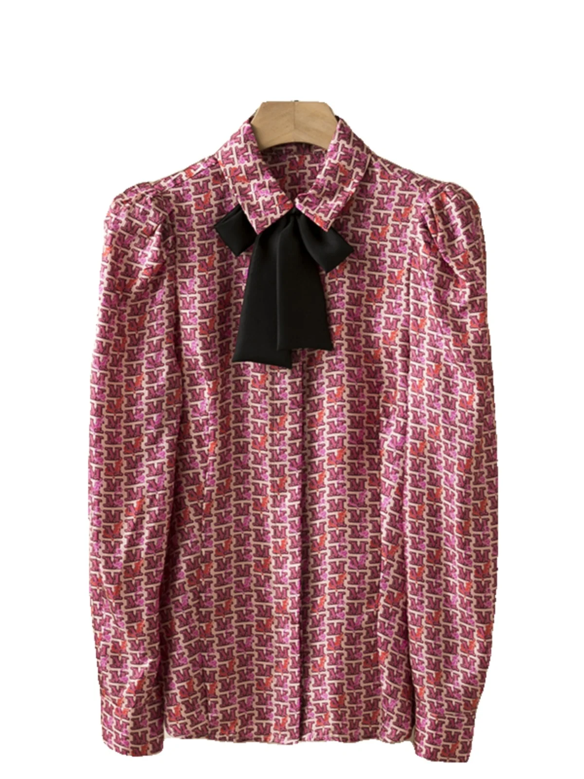 이탈리아 스타일 롱 실크 셔츠, 턴다운 칼라, 스트레이트 컷, 정장 스타일 남성 비즈니스 웨어