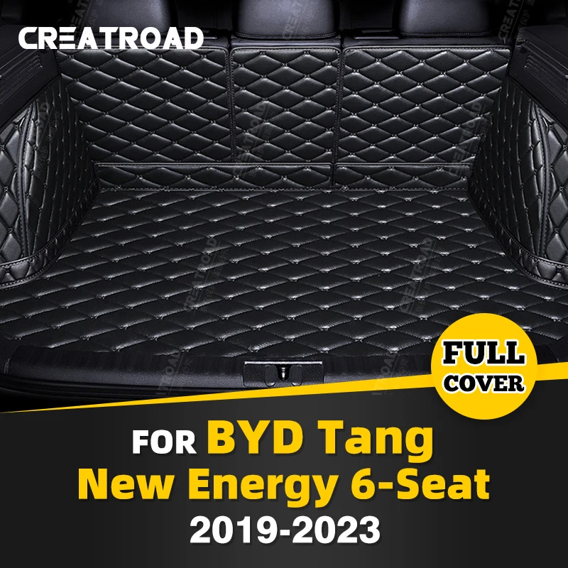 

Автомобильный коврик для багажника с полным покрытием для BYD Tang New Energy 6-Seat 2019-2023 2022 2021 2020, автомобильный коврик для багажника, аксессуары для защиты интерьера