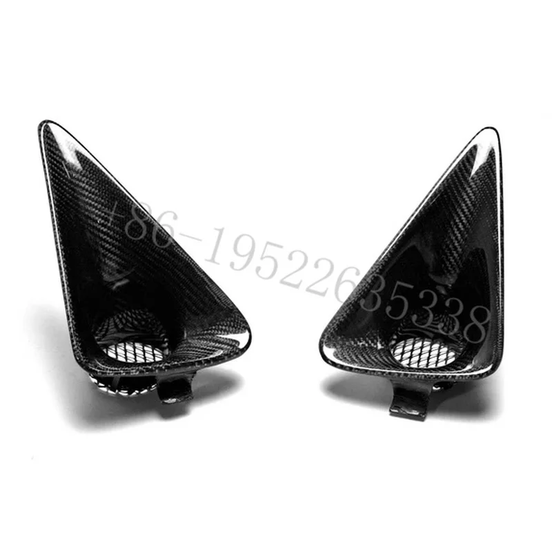 for Honda Car Air Vented Carbon Fiber Gloss Finish Sports Style Fog Light Cover  Civic FN2 Type R with 100% Fitment