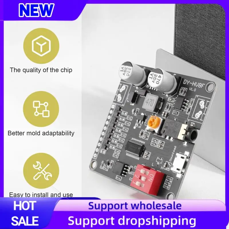 Suitable 12V/24V Voice Playback Module Serial Port Control Playback 10W/20W Voice Module HV8F