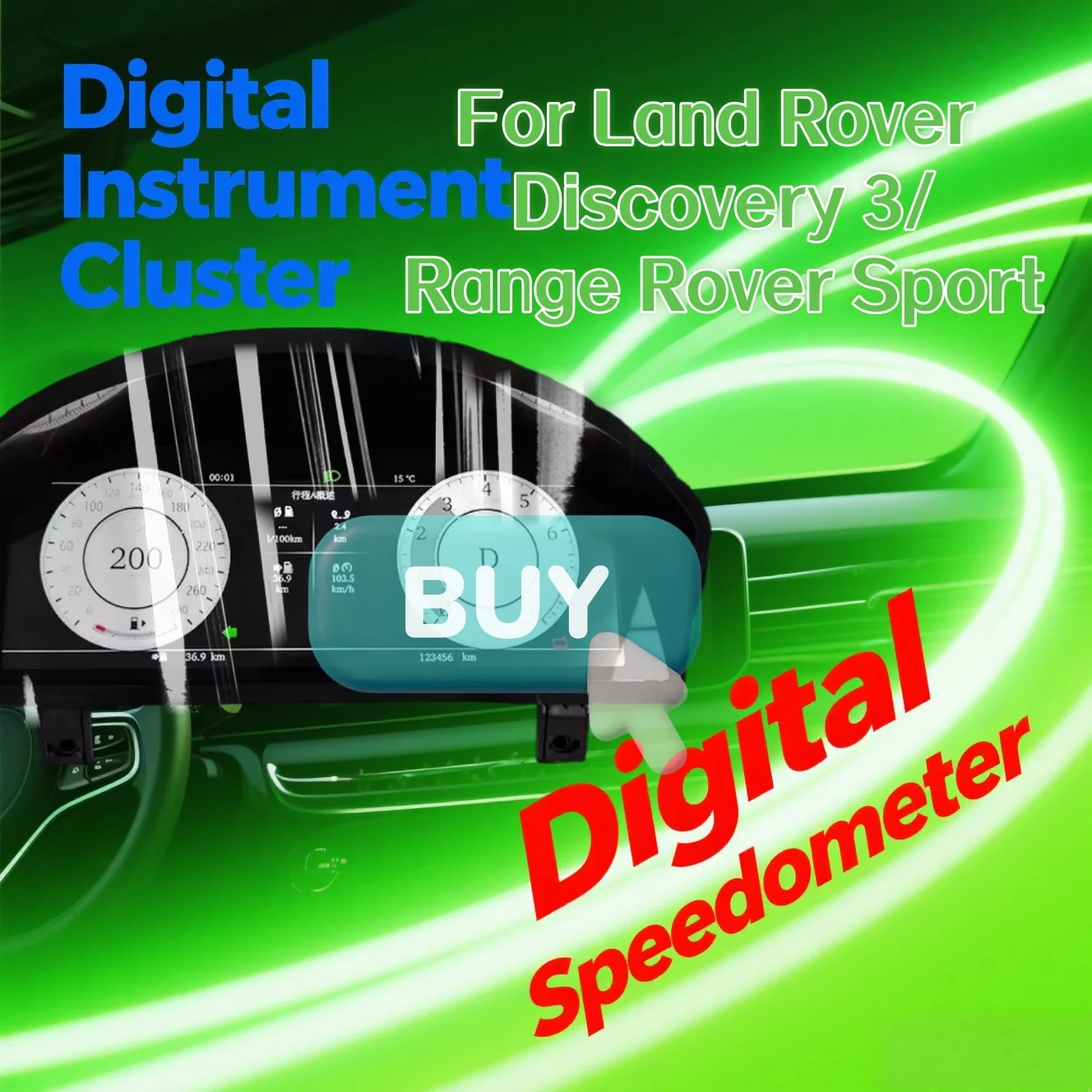 For Land Rover Range Rover Sport L320/Discovery 3 LR3 2004-2009Digital Cluster Dashboard Panel Meter  Virtual Cockpit Instrument