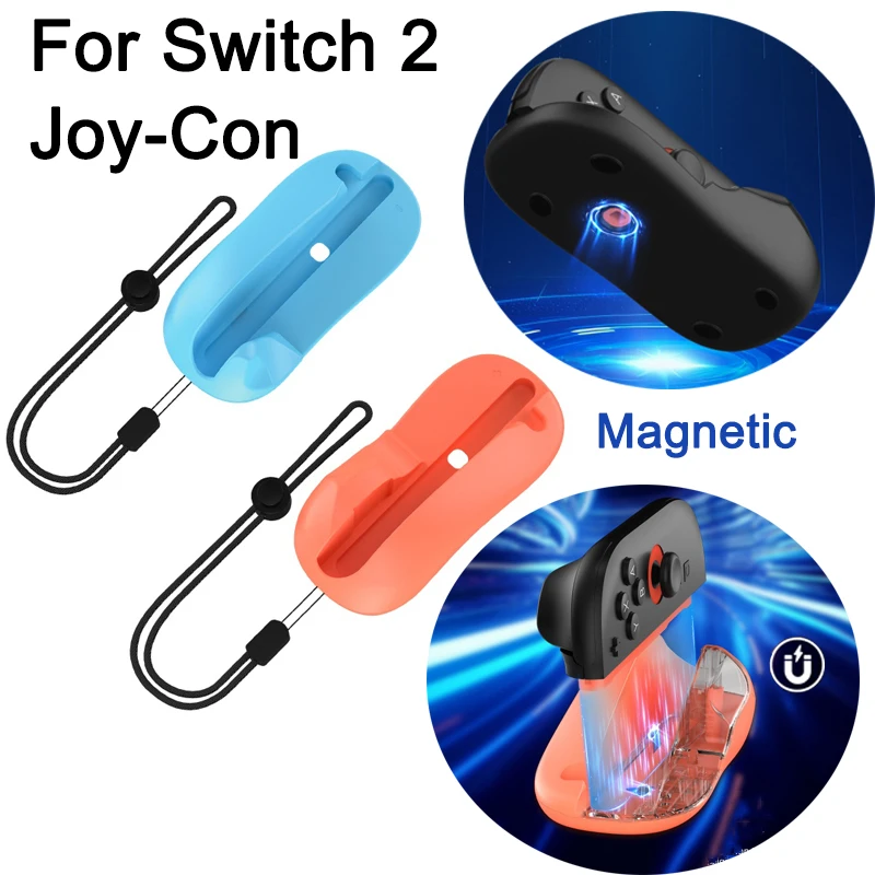 

Мышь для игрового контроллера Switch 2, левая и правая, с противоскользящим ремешком на запястье и магнитной мини-портативной эргономичной мышью для NS2