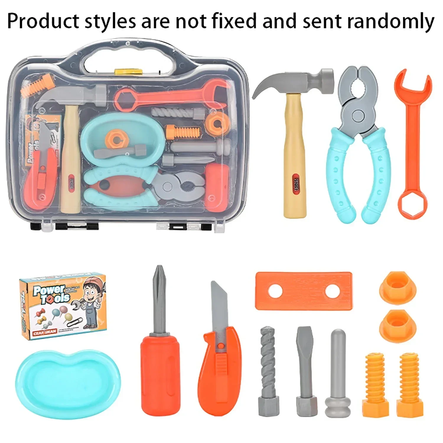 Kits Pretend Play House Toy Set 15PCS Simulated Repair Tool Set Kids Tool Set with Toy Screwdriver for Kids Birthday Party Gift