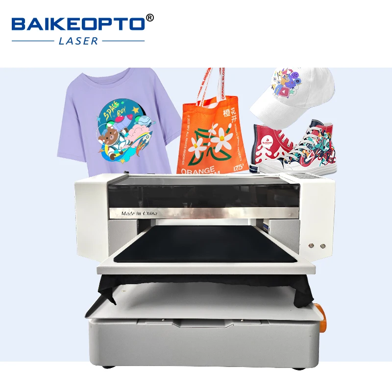 High Speed Digital Direct on T-shirt Inkjet Printer Price i1600 Print Head A2 DTG Direct on Clothes Printing Machine