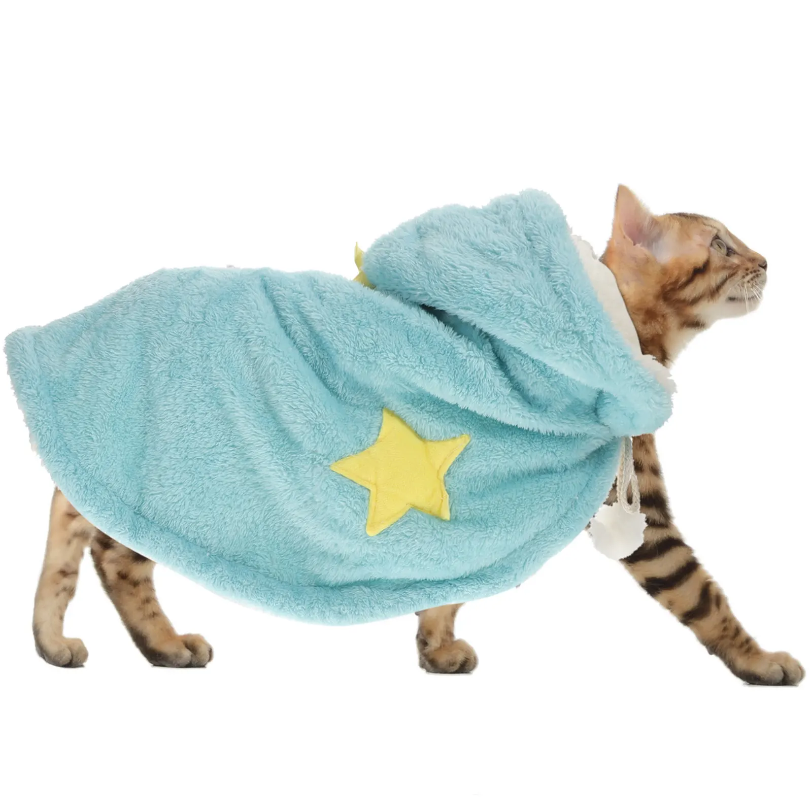 

Теплая накидка для собак: зимний утепленный мягкий уютный плащ для улицы с регулируемой посадкой, идеально подходит для прогулок, пробежек, Рождества