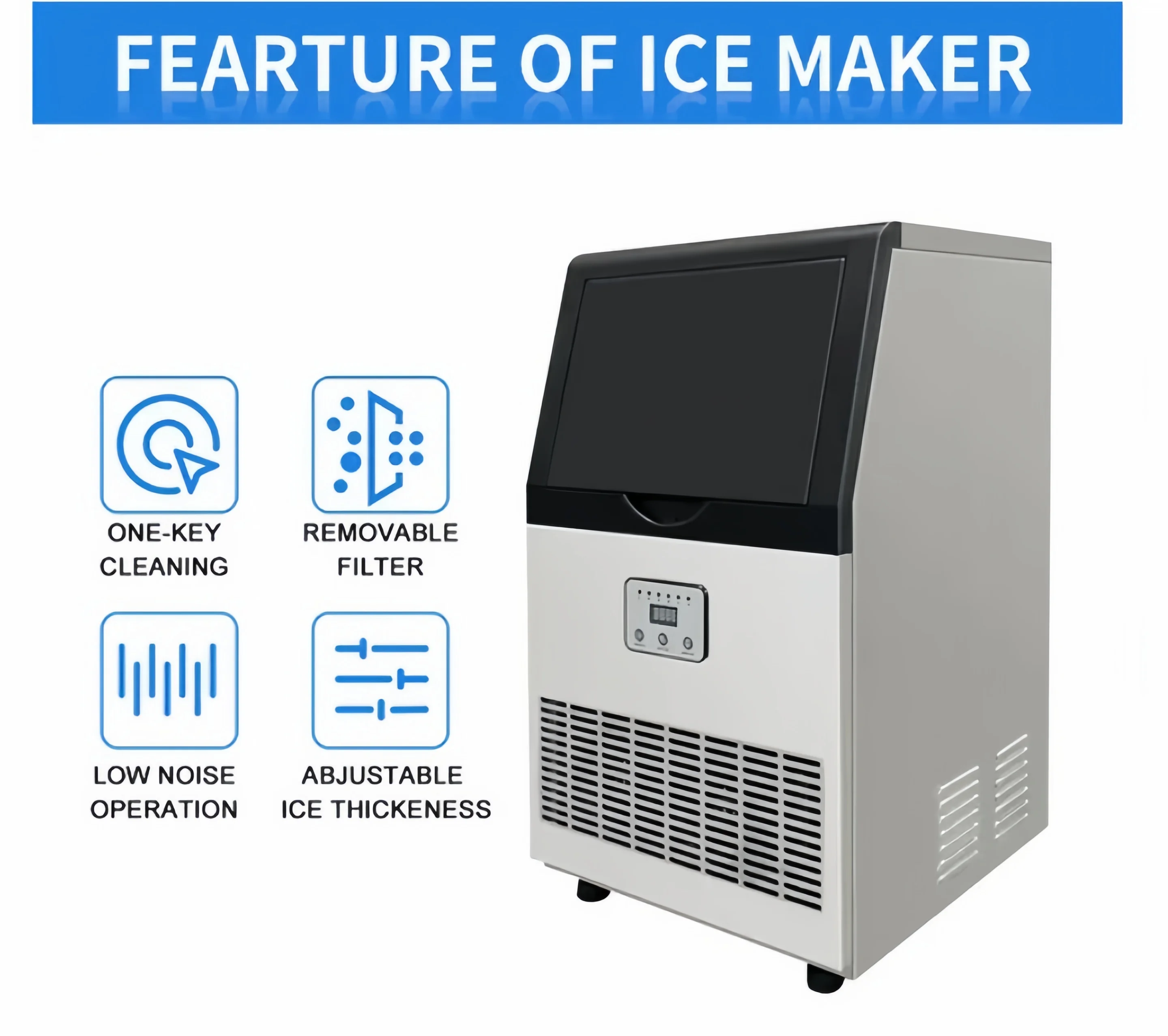 Ice Maker Machine Automatic Ice Maker Maquina De Hielo Ice Making Machine a Glacon Maquina De Gelo Cubos Hielo