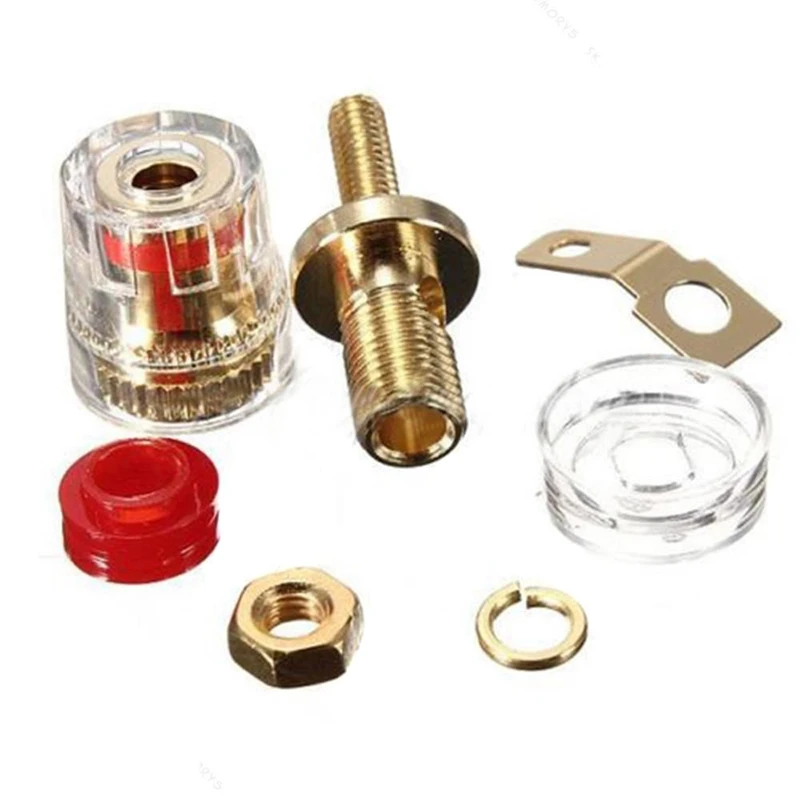 B50B-24Pcs 4Mm Amplifier Speaker Terminal Binding Post Banana Plug Jack