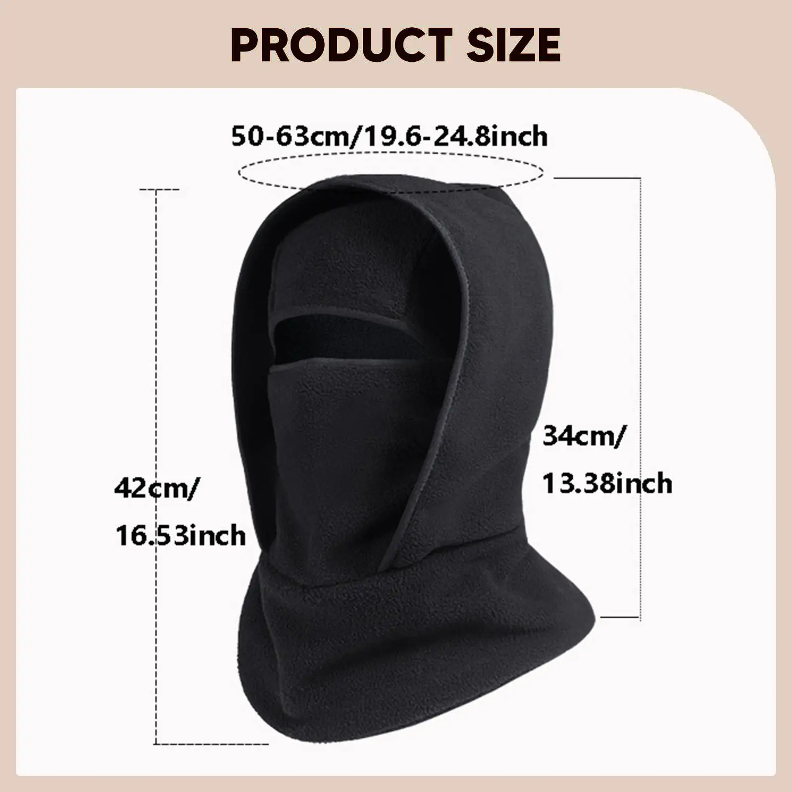 Mask Winter Hat Headwear Face Cover Mask Windproof Comfortable Warm Balaclava Ski Mask for Outdoor Sports Snow Cycling Hiking