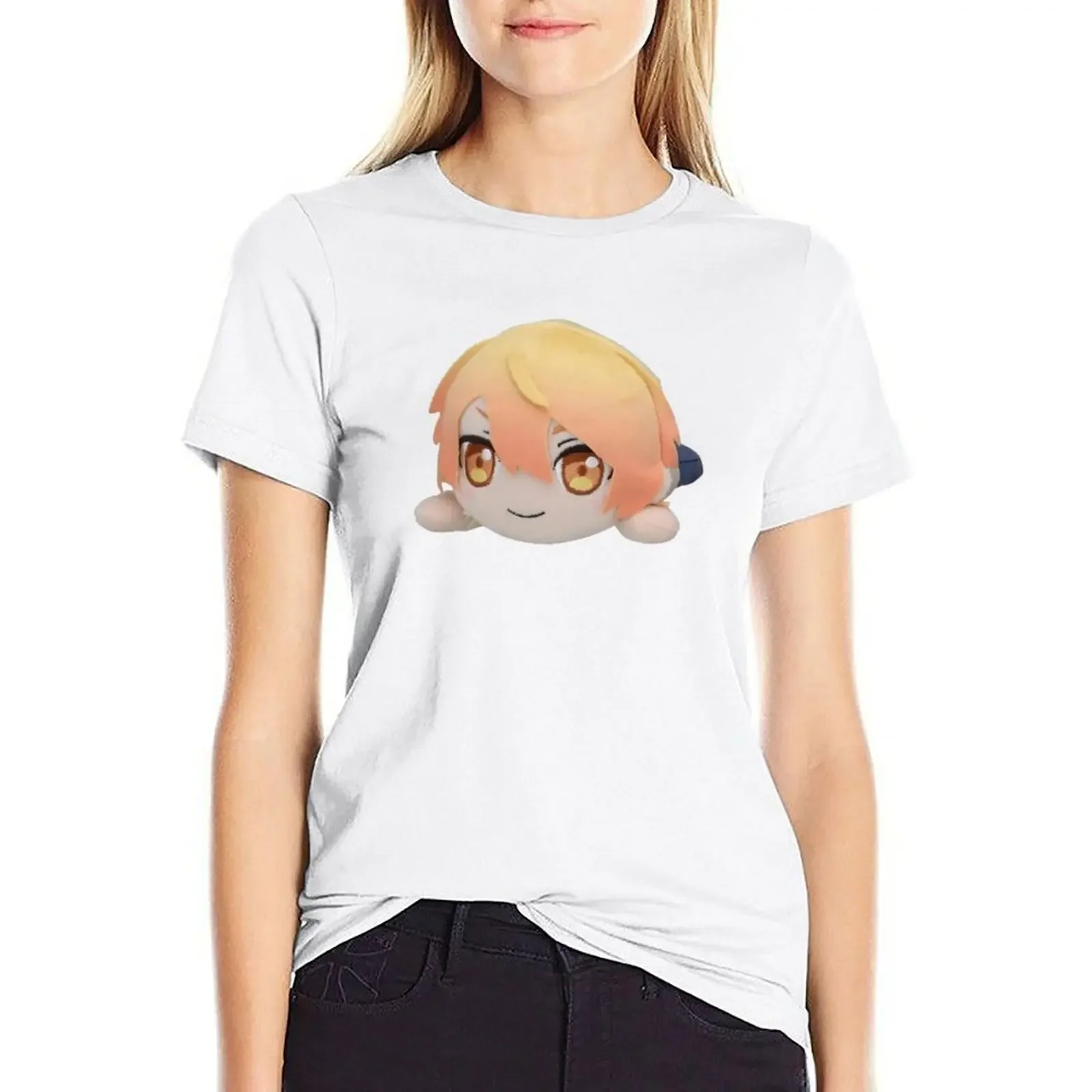 

Tsukasa Tenma plush T-shirt summer tops female cute t-shirts for Women