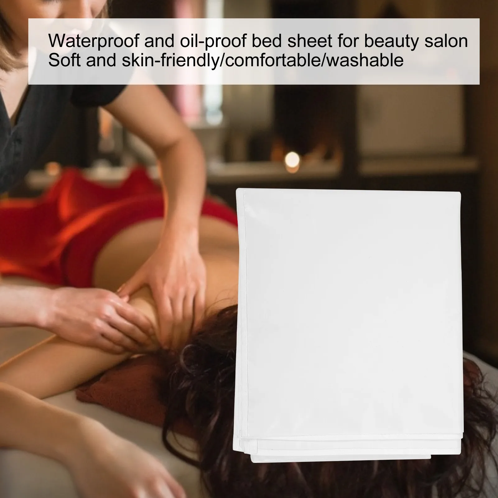 Beauty Salon Sheets SkinFriendly SPA Massage Table Bed Cover with Face Breath Hole
