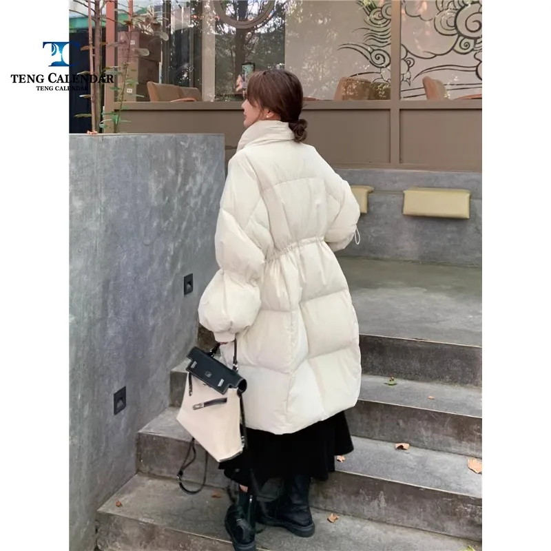 Fashionable Bread Down Jacket, Short Korean Version Loose and Thick 90 White Duck Down Jacket, 2024 Winter New Style