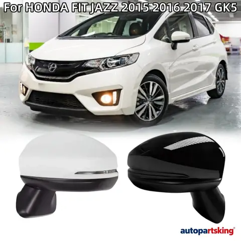 Car Rearview Wing Mirror Assy For HONDA FIT JAZZ GK5 2015-2019 Auto Electric Folding Turn signal Heating Mirror Assy